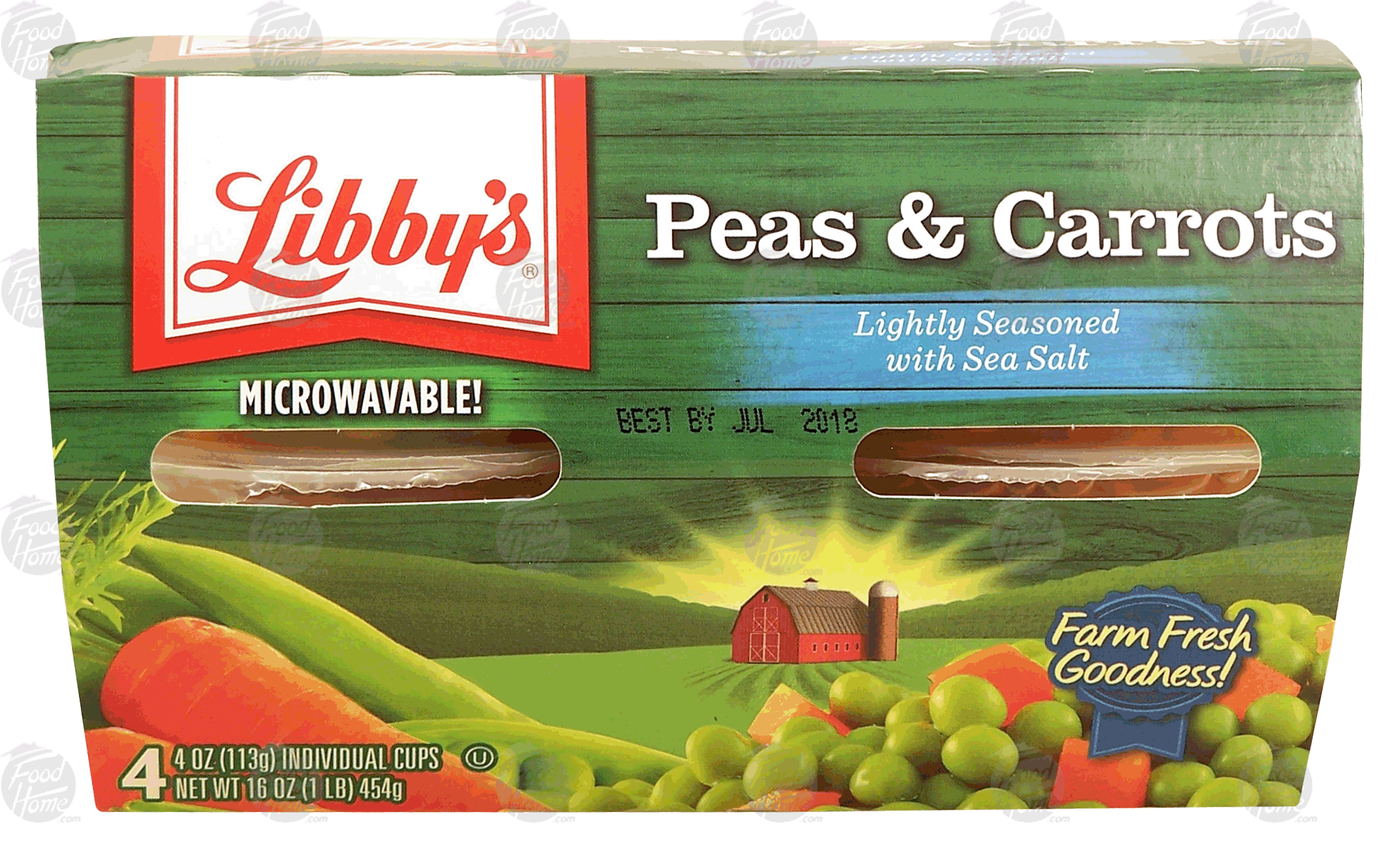 Libby's  peas & carrots lightly seasoned with sea salt, 4-oz. plastic cups Full-Size Picture